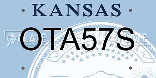 OTA57S Kansas License Plate