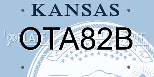 OTA82B Kansas License Plate