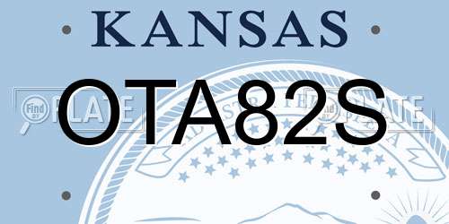 OTA82S Kansas License Plate