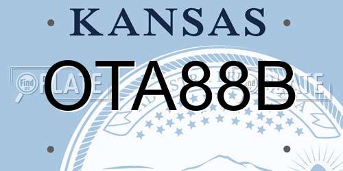 OTA88B Kansas License Plate
