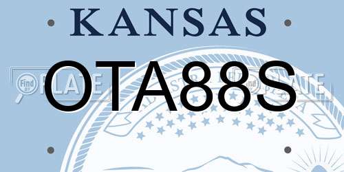 OTA88S Kansas License Plate