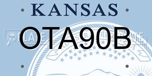 OTA90B Kansas License Plate
