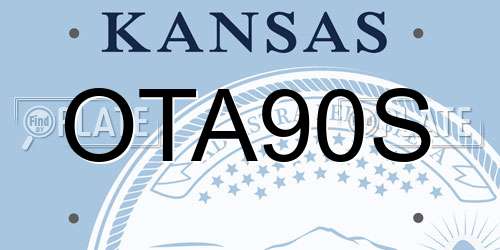 OTA90S Kansas License Plate