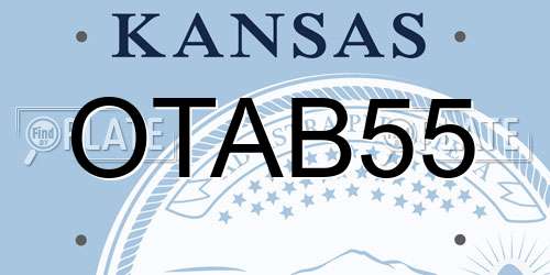 OTAB55 Kansas License Plate