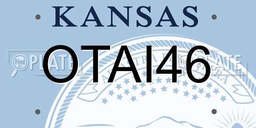 OTAI46 Kansas License Plate