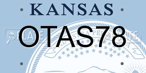 OTAS78 Kansas License Plate