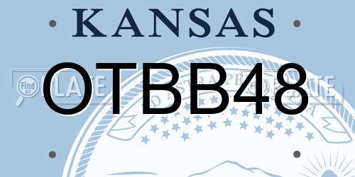 OTBB48 Kansas License Plate