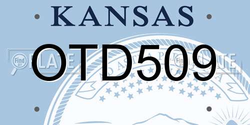 OTD509 Kansas License Plate
