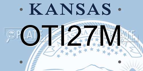 OTI27M Kansas License Plate