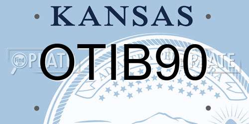 OTIB90 Kansas License Plate
