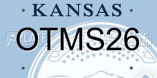 OTMS26 Kansas License Plate