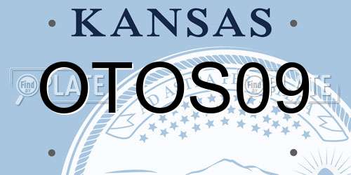 OTOS09 Kansas License Plate