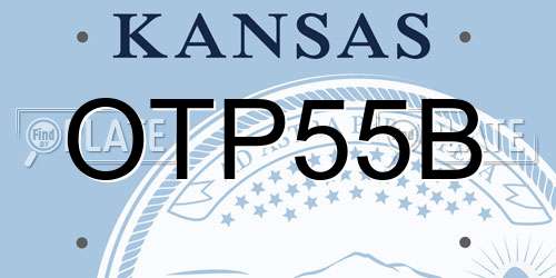 OTP55B Kansas License Plate
