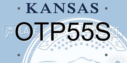 OTP55S Kansas License Plate