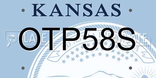 OTP58S Kansas License Plate