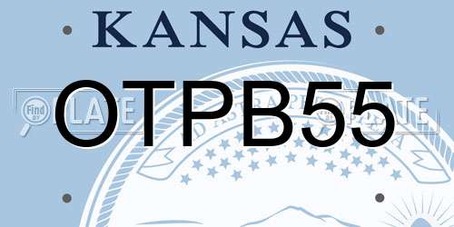 OTPB55 Kansas License Plate