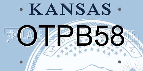 OTPB58 Kansas License Plate