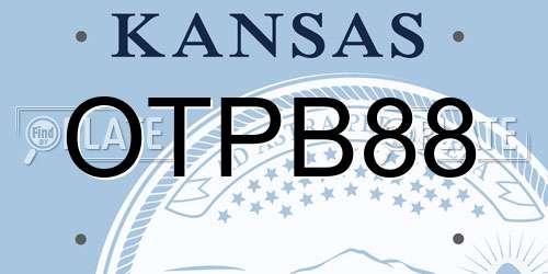 OTPB88 Kansas License Plate