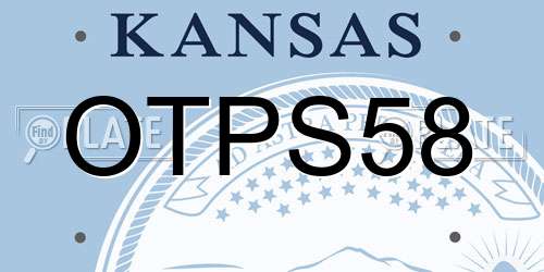 OTPS58 Kansas License Plate