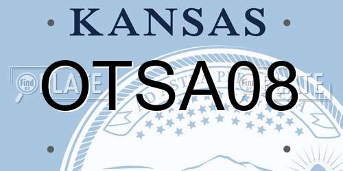 OTSA08 Kansas License Plate
