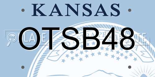 OTSB48 Kansas License Plate