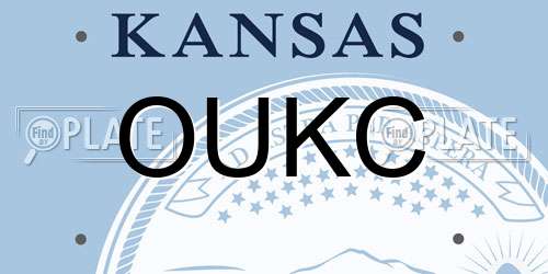 OUKC Kansas License Plate