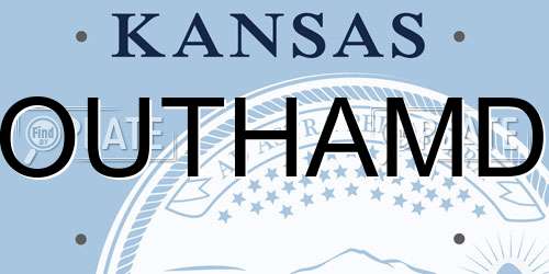 OUTHAMD Kansas License Plate