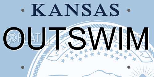 OUTSWIM Kansas License Plate