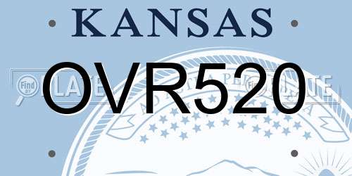 OVR520 Kansas License Plate