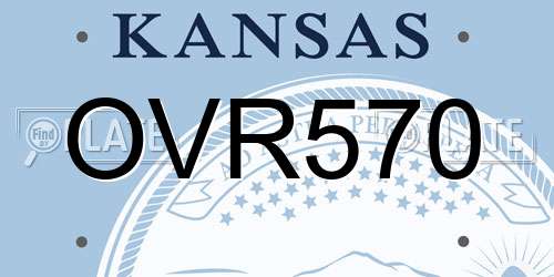 OVR570 Kansas License Plate