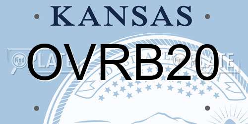 OVRB20 Kansas License Plate