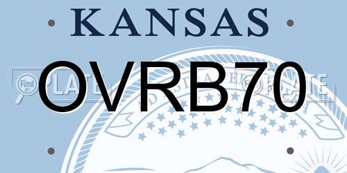 OVRB70 Kansas License Plate