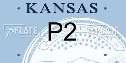 P2 Kansas License Plate