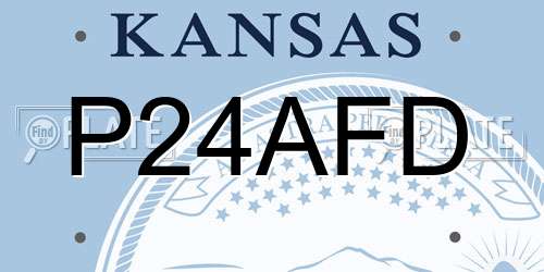 P24AFD Kansas License Plate