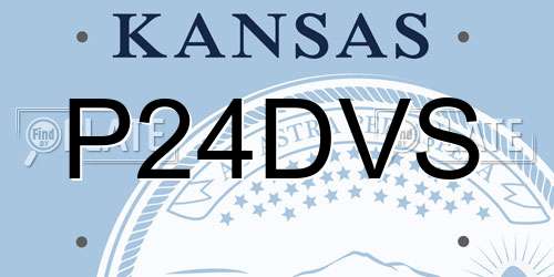 P24DVS Kansas License Plate