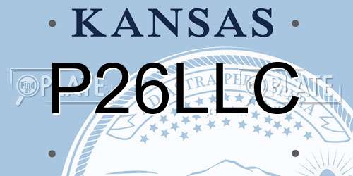 P26LLC Kansas License Plate