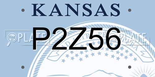 P2Z56 Kansas License Plate