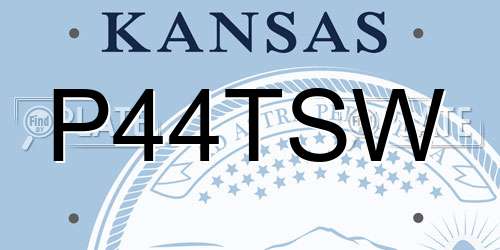 P44TSW Kansas License Plate