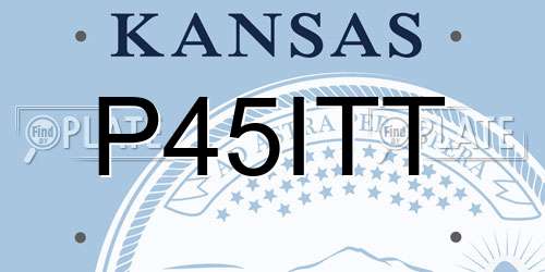 P45ITT Kansas License Plate