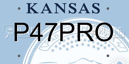 P47PRO Kansas License Plate