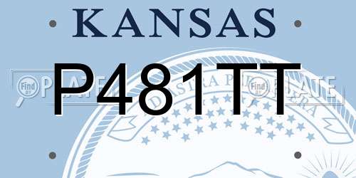 P481TT Kansas License Plate