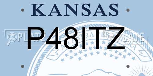 P48ITZ Kansas License Plate