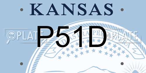 P51D Kansas License Plate