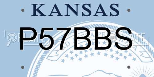 P57BBS Kansas License Plate