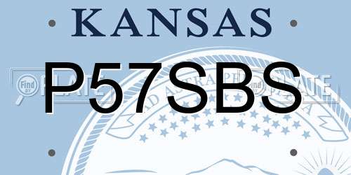 P57SBS Kansas License Plate
