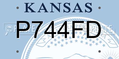 P744FD Kansas License Plate