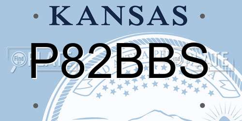 P82BBS Kansas License Plate