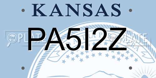 PA5I2Z Kansas License Plate