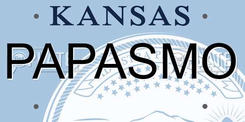 PAPASMO Kansas License Plate