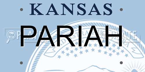 PARIAH Kansas License Plate
